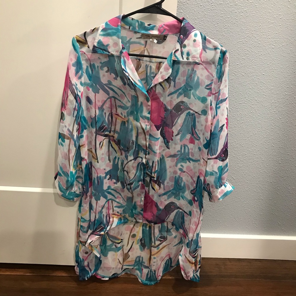 Cute hummingbird top